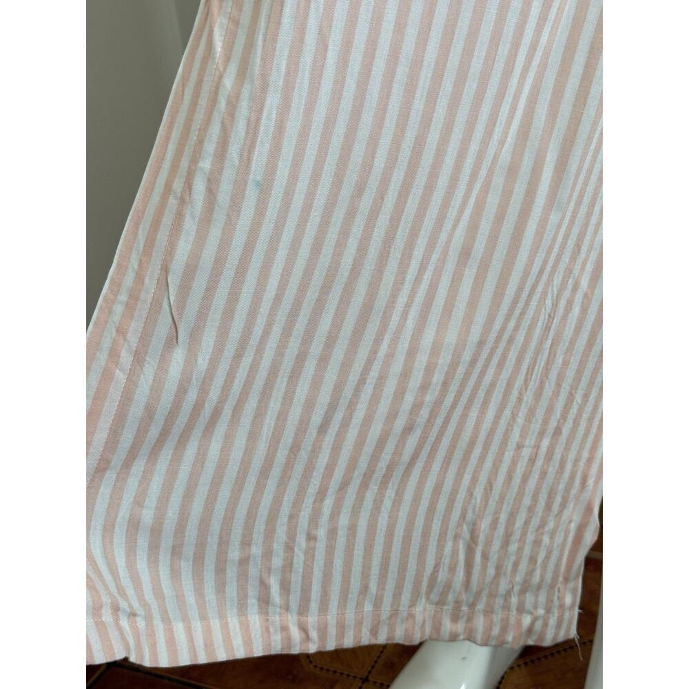 Rococo Striped Viscose Cover Up Dress Size M Long Sleeve Sheer Beach Resort NWT - Picture 10 of 13